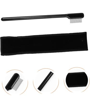 PLAFOPE 1 Set Eyelash Comb Eyelash Grooming Tool Lash Separator Lash Tools for Extensions Brow Brush with Bag Metal Mascara Comb Woman Wooden Handle Single Sided Beauty Comb - Buy Online on SooperMarket.com