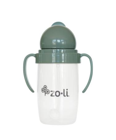 Any angle straw sippy cup | ZoLi BOT 2.0 weighted straw sippy spruce green  most loved training sippy cup  toddler transition straw cup  sippy cup with handles