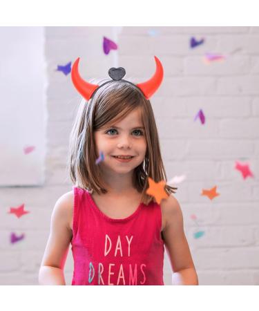 FOMIYES Halloween Headbands: Devil Horns Headband - Red Luminous Devil Horns Hairband LED Light Halloween Costume for Women Men Girls Halloween Party Cosplay Supplies - Buy Online on SooperMarket.com