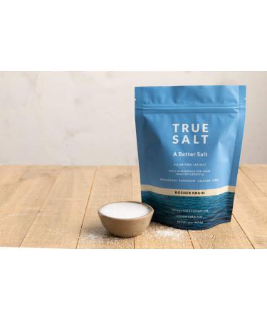 True Salt Kosher Grain Salt - All Natural Gourmet Sea Salt for Keto BBQs, Grilling, Baking, Soups & More - 16 oz - Buy Online on SooperMarket.com