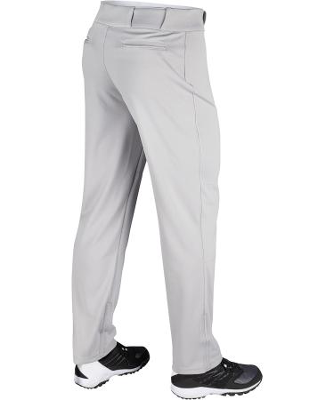 CHAMPRO Open-Bottom Baseball Pant - Loose-Fit, Adjustable Inseam, Reinforced Sliding Areas - Large, Grey - Buy Online on SooperMarket.com