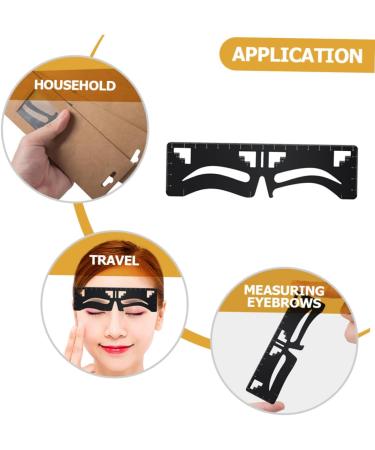 eyebrow design eyebrow card eyebrow measuring tool Eyebrow Positioning Ruler Metal eyebrow shape - Buy Online on SooperMarket.com