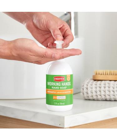 O'Keeffe's Working Hands Orange Scented Hand Soap 2 x 354ml Gentle & Nourishing | 2-in-1 Cleansing & Moisturising Hand Wash 177 ml (Pack of 2) - Buy Online on SooperMarket.com