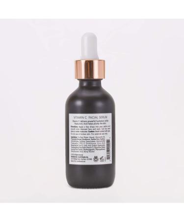 Vitamin C & Hyaluronic Acid Brightening Facial Serum 2oz | Hydrating and Brightening | Made in USA | Paraben and Cruelty Free - Buy Online on SooperMarket.com