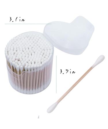 Organic Bamboo Cotton Swabs 200-Pack - Biodegradable Double Round Tipped Q-Tips for Ears & Makeup - Natural & Eco-Friendly - Buy Online on SooperMarket.com