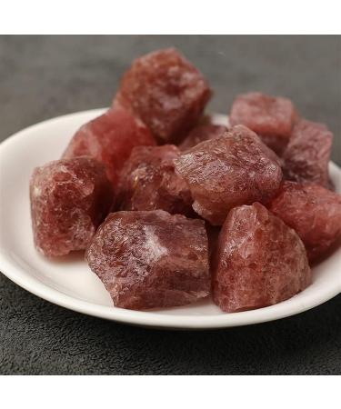 for Raw Strawberry QuartzRough Crystal Stone Specimen for Home Decor Raw Stones and Minerals (Size : 100g) - Buy Online on SooperMarket.com