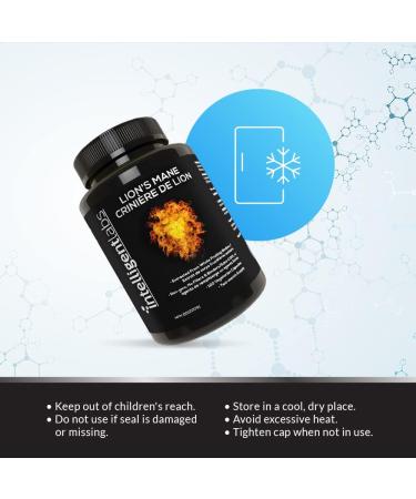 Lion s Mane Mushroom Capsules by Intelligent Labs Extracted from The Fruiting Bodies of Hericium Erinaceus Minimum 25% Beta Glucans No Grain Fillers 2-Month Supply - Buy Online on SooperMarket.com