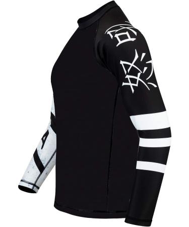 ROAR Long Sleeve MMA Rash Guard - Large Zebra Print White - Buy Online on SooperMarket.com