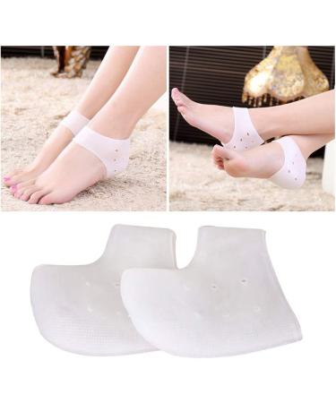 Lurrose 6 Pairs Heel Socks - Gel Ankle Protector for Dry Feet Silicone Heel Cushion & Moisturizing Fasciitis Support - International Shipping Available - Buy Online on SooperMarket.com