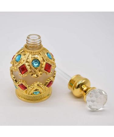 Liwein Vintage Perfumed Bottles - Refillable 15ml Glass Perfume Bottles (2 Pack) - Crystal Small Empty Fragrance Bottles for Travel & Personal Use - Buy Online on SooperMarket.com