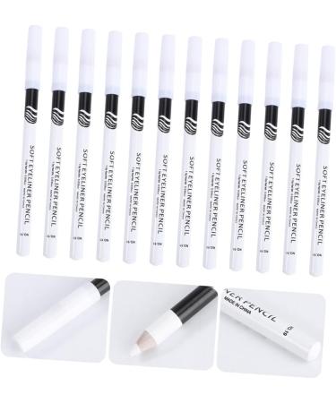 PLAFOPE 48 Pcs Eyeliner Pencil Highlighter Eyeliner Pens Woman Iluminador Makeup Eyeshadow Wooden Pole White - Buy Online on SooperMarket.com
