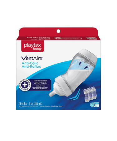 Playtex Baby Ventaire Bottle 9 Ounce - 3 Pack, Prevents Colic & Reflux, BPA-Free - Buy Online on SooperMarket.com