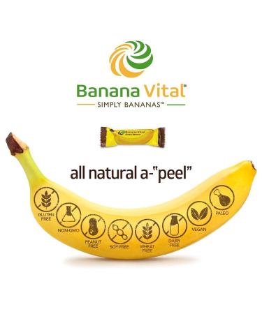 Banana Vital Simply Bananas and Guava Fruit Bar Bundle - 6 Count (30g) Bars | Gluten Free, Vegan, Non-GMO - Shelf Stable & All-Natural - Buy Online on SooperMarket.com