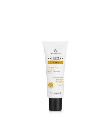 Heliocare 360 Oil-Free Gel SPF50 - Best Gel Sunscreen for Face Daily UVA UVB Protection Anti-Aging 50ml - Shop Internationally - Buy Online on SooperMarket.com