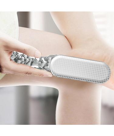 Foot Brush Scrubber 2-in-1 Multi Purpose Callus Remover - Multi-Purpose Pedicure Tools Foot Scrubber for Dead Skin - Reduces Calluses Corns Transparent Gray - Buy Online on SooperMarket.com