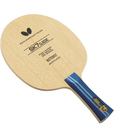 Butterfly SK7 Classic Table Tennis Blade - Professional 7-ply All-Wood Blade | Made in Japan | FL and ST Shakehand Handle Styles - Buy Online on SooperMarket.com