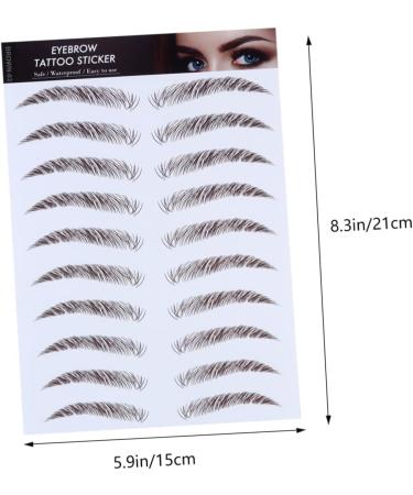 WOFASHPURET 4pcs Eyebrow Stickers Hair Like Eyebrows Stick on Imitation Eyebrow Transfer Stickers 4d Make up - Buy Online on SooperMarket.com
