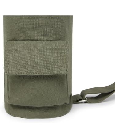 FREMOUS Full-Zip Yoga Mat Bag - Double Pocket Carrier with Adjustable Strap - Army Green - Buy Online on SooperMarket.com
