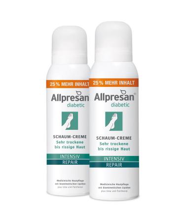 Allpresan diabetic INTENSIVE + REPAIR with Urea foam cream - for diabetes mellitus - for very dry to cracked foot skin - 2x 125ml