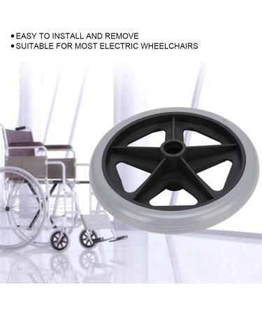 8 Inches Replacement Wheel for Electric Wheelchairs Wheelchair Wheels Wear-Resistant Wheelchair Replacement Parts Walker Accessory 6 Inches / 8 Inches 1 Pack - Buy Online on SooperMarket.com