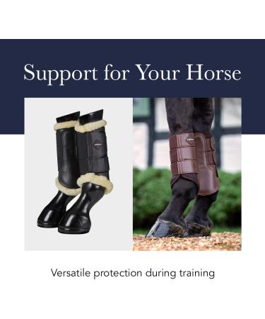 LeMieux Mesh Brushing Horse Boots - Protective Gear and Training Equipment - Equine Boots Wraps & Accessories Large Black - Buy Online on SooperMarket.com