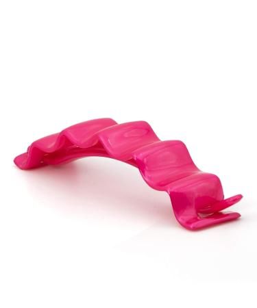 Shop 1pc Wave Hair Clip 11.5x2.6cm in Phlox Pink - Made in Germany | WeLoveBeads - International Shipping Available - Buy Online on SooperMarket.com