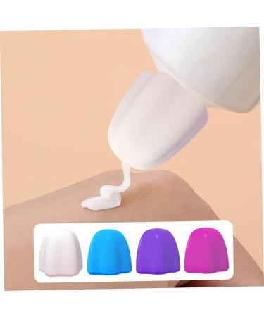4PCS Self Closing Toothpaste Caps Food Grade Silicone Toothpaste Cap Flower-Shape No-Waste Toothpaste Squeezer Caps Portable Toothpaste Cap Dispenser - Buy Online on SooperMarket.com