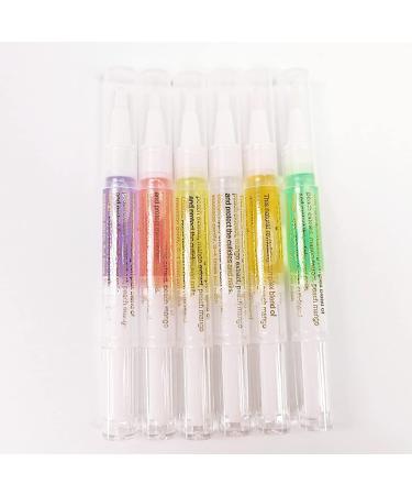Nail Nutrition Pen Set - 6PCS Cuticle Oil for Repairing Cracked & Dry Cuticles (Mix Flavors) - Buy Online on SooperMarket.com