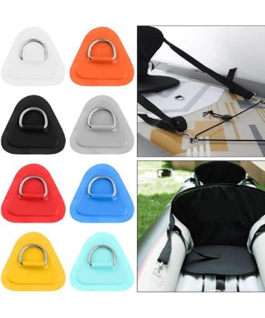 Stainless Steel D Ring Patch for Inflatable Boat Kayak Dinghy SUP | Elastic Shock Rope & Hooks | Stand Up Paddle Board Accessories - Cyan - Buy Online on SooperMarket.com