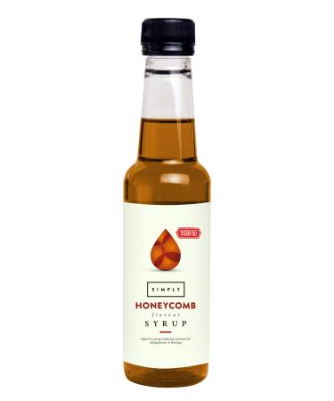 Simply Sugar Free Honeycomb Syrup Low Calorie Vegan & Nut Free Flavoured Syrup for Coffee Cocktails & Baking (250ml)