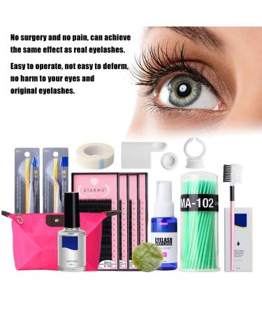 14PC Eyelash Extension Set - Professional Grafting Kit for Starters | Complete Eyelash Extension Starter Kit - Buy Online on SooperMarket.com