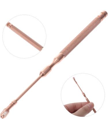 Stainless Steel Spring Ear Cleaner - Golden Ear Scope & Spoon for Household Ear Wax Removal - Buy Online on SooperMarket.com