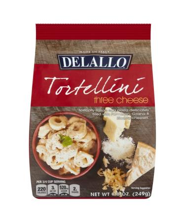 DeLallo Three-Cheese Tortellini Pasta 8.8oz Package 12-Pack