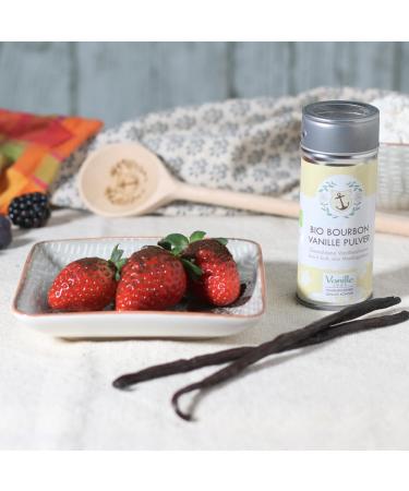 Buy 40g Organic Madagascar Vanilla Powder | Ground Bourbon Vanilla Pods | Pure Aroma for Baking & Cooking | Top-Quality Vanilla - Buy Online on SooperMarket.com