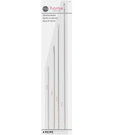 Dritz Home 9021 Long Straight Upholstery Hand Needles, Size 6, 8, 10 & 12-Inch (4-Piece)