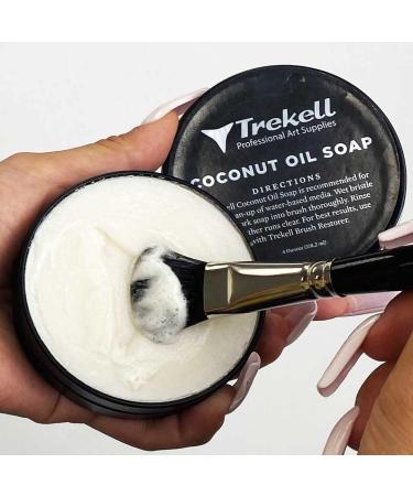 Trekell Coconut Oil Paint Brush Cleaner - 4 oz | Watercolor & Acrylic Artist Brush Soap - Buy Online on SooperMarket.com