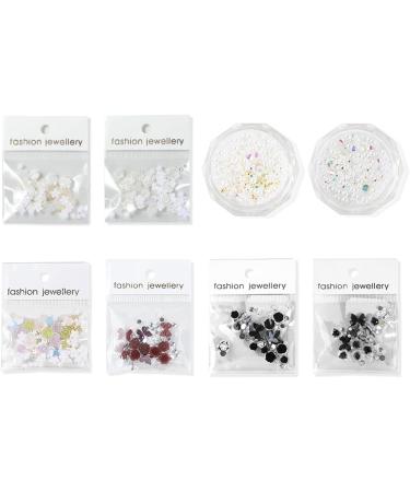 Pearl Mixed Flower Camellia Nail Art Set 3D Nail Art Supplies Nail Tip Nail Glitter Acrylic Nail Art Decorations Nail Art Jewelry 3d Flower Nail Nail Art Kit Nail Art Gems Kit Illusion pearl and s - Buy Online on SooperMarket.com