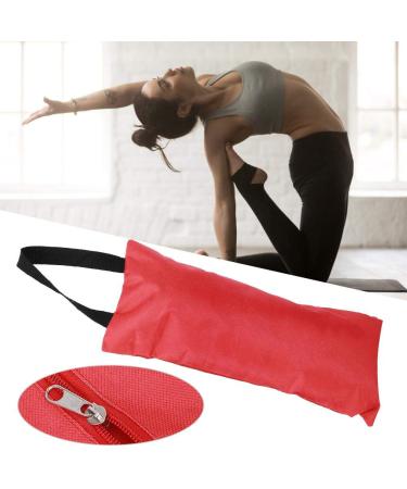 Alomejor 2Pcs Yoga Sandbag Freeweight Sand Bags for Indoor Outdoor Exercise Thin Arm Yoga Fitness with Inner Bag red