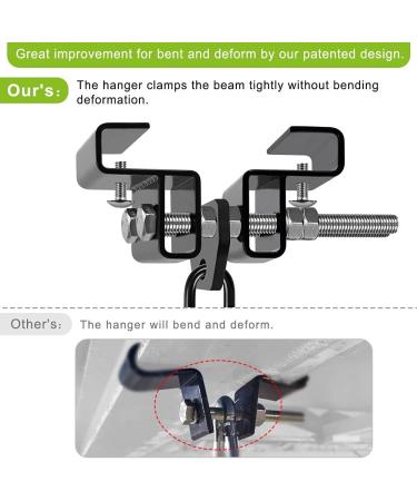 Dolibest Heavy Duty Steel I Beam Hanger for Punching Bag - Boxing & Muay Thai Training - Buy Online on SooperMarket.com