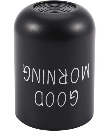 Sunroot Home Bathroom Toothbrush Holder & Toothpaste Mug - Round PP Drinking Glass for Travel & Camping - Black - Buy Online on SooperMarket.com