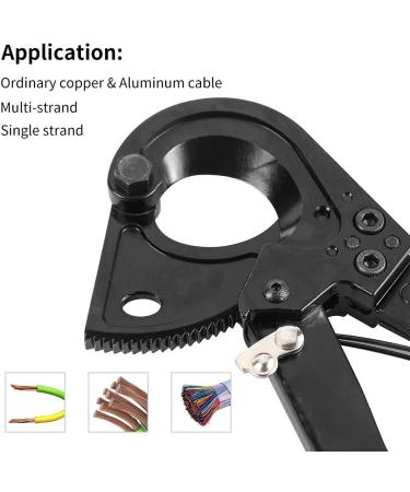 Cable Cutter HS325A - Heavy Duty Aluminum Copper Ratchet Cable Cutter | Up to 240mm Cutting Capacity - Ratcheting Wire & Cable Cutter (HS325A) - Buy Online on SooperMarket.com