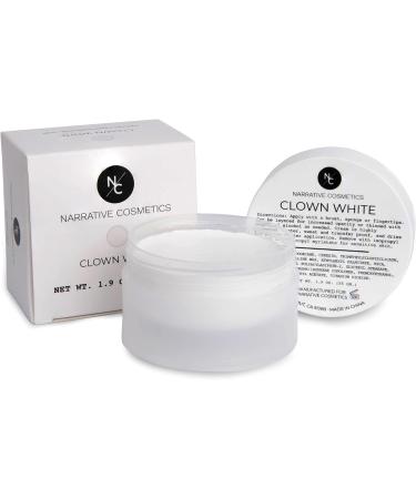 Narrative Cosmetics Quick Drying Clown White Cream Makeup for Face Painting SFX Halloween Film and Theater - 1.9oz (55gm) - Buy Online on SooperMarket.com
