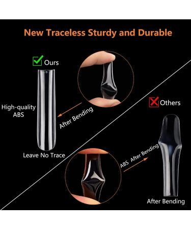 504Pcs Clear Nail Tips for Acrylic Nails Professional  XXL / XXXL Extra Long Tapered Square Acrylic Nail Tips  Full Cover Fake Nails False Nails  Nail Extension for Manicure Salon Home DIY Nail Art 504Pcs XXXL Square Bag - Buy Online on SooperMarket.com