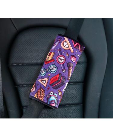 Kids Seatbelt Adjuster & Travel Pillow | Car Safety Belt Cushion & Shoulder Pad | Cartoon Design | Car Seat & Pushchair Protector - Buy Online on SooperMarket.com