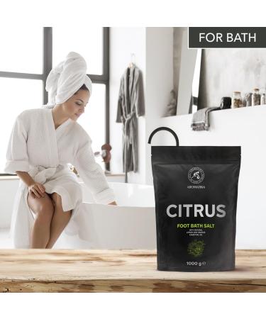 Foot Bath Salt Citrus 35Oz - Natural Sea Salt Pedicure Additive with Lemon & Orange Essential Oils - Ultimate Foot Care for Relaxation & Aromatherapy - Buy Online on SooperMarket.com