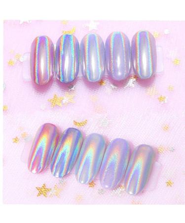 Holographic Nail Powder - 0.5g Pink Rainbow Glitter for Nail Art | International Shipping Available - Buy Online on SooperMarket.com