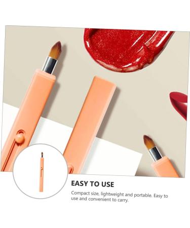 HAPINARY 1pc Retractable Lip Brush Makeup Brush Eye Shadow Portable Lip Scrubber Cosmetics Brush Tool Lipstick Cosmetic Tool Lip Liner Brush Travel Telescopic Plastic - Buy Online on SooperMarket.com