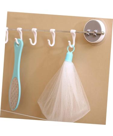 BELLIFFY 6pcs Bubble Net Bath Defoliator Towel Mesh Soap Saver Foaming and Drying Soap Net Bar Soap Pe White - Buy Online on SooperMarket.com