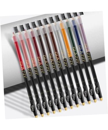 KALLORY 12pcs Lip Liner Eyeliner Waterproof Eye Liner Pencil Lipliner Pens Cosmetic Supplies Makeup Pen Lips - Buy Online on SooperMarket.com