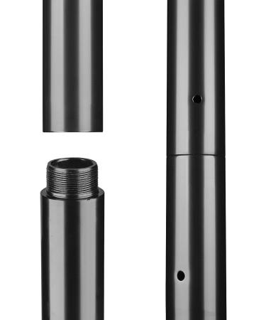 AW 45mm Dancing Pole Extension - 125mm Silver Black Color - Fitness Spinning Exercise Club - Buy Online on SooperMarket.com